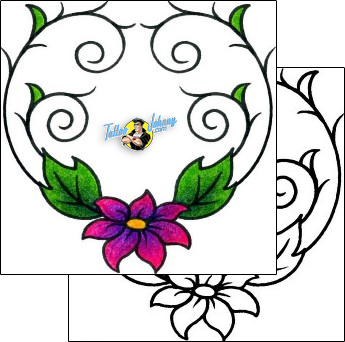 Flower Tattoo plant-life-flowers-tattoos-andrea-ale-aaf-10294