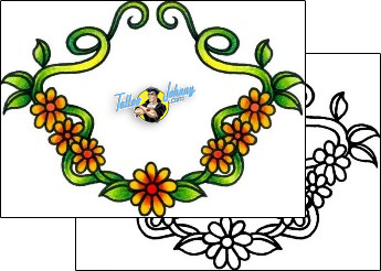 Flower Tattoo plant-life-flowers-tattoos-andrea-ale-aaf-10299