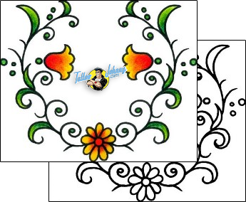 Flower Tattoo plant-life-flowers-tattoos-andrea-ale-aaf-10307