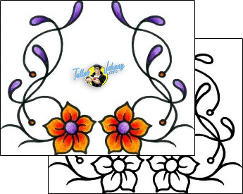 Flower Tattoo plant-life-flowers-tattoos-andrea-ale-aaf-10313
