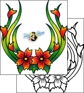 Flower Tattoo plant-life-flowers-tattoos-andrea-ale-aaf-10349