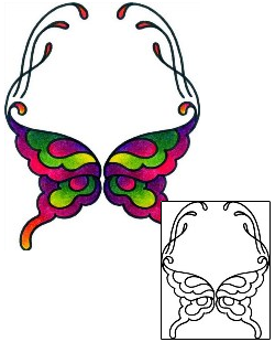 Butterfly Tattoo Specific Body Parts tattoo | AAF-10357