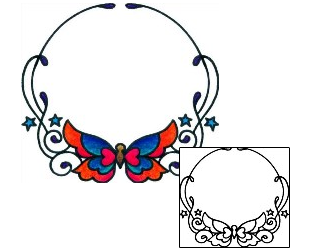 Butterfly Tattoo Specific Body Parts tattoo | AAF-10363
