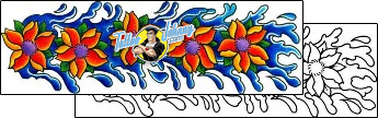Flower Tattoo plant-life-flowers-tattoos-andrea-ale-aaf-10431
