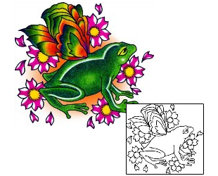 Frog Tattoo Reptiles & Amphibians tattoo | AAF-10490