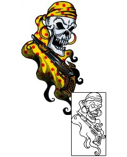 Pirate Tattoo Miscellaneous tattoo | AAF-10512