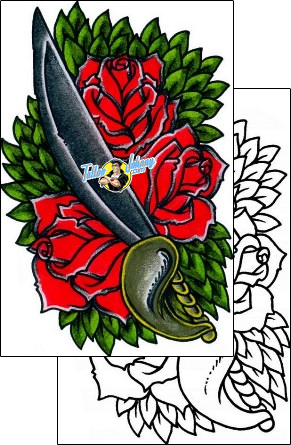 Pirate Tattoo plant-life-flowers-tattoos-andrea-ale-aaf-10519