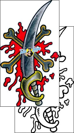 Dagger Tattoo horror-dagger-tattoos-andrea-ale-aaf-10535