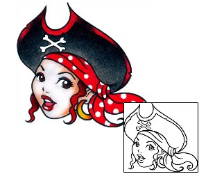 Pirate Tattoo Miscellaneous tattoo | AAF-10716