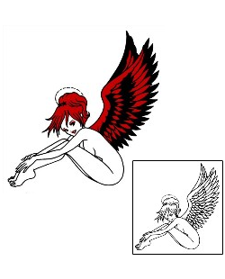 Angel Tattoo Religious & Spiritual tattoo | AAF-10795