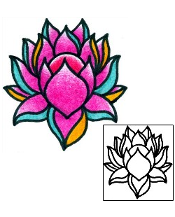 Lotus Tattoo Plant Life tattoo | AAF-10829