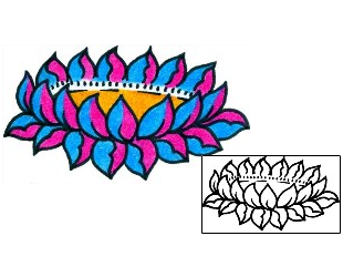 Lotus Tattoo Plant Life tattoo | AAF-10858