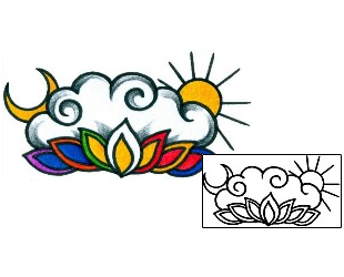Lotus Tattoo Plant Life tattoo | AAF-10947