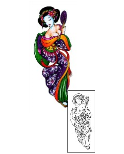 Woman Tattoo Kamiko Geisha Tattoo