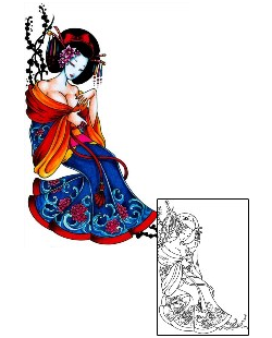 Woman Tattoo Haruka Geisha Tattoo