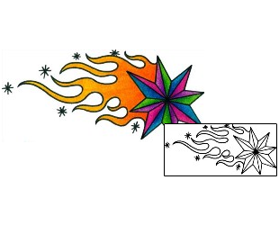 Nautical Star Tattoo Astronomy tattoo | AAF-11094