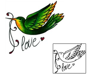 Hummingbird Tattoo For Women tattoo | AAF-11236