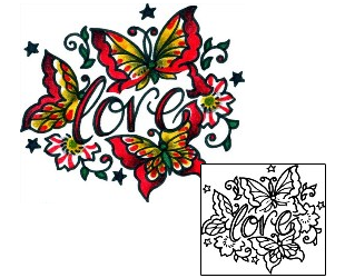 Love Tattoo Insects tattoo | AAF-11286