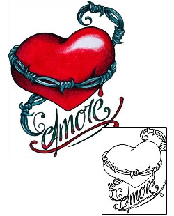 Barbed Wire Tattoo Amore Barbed Wire Heart Tattoo