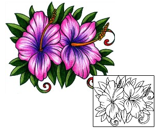 Hibiscus Tattoo Plant Life tattoo | AAF-11405