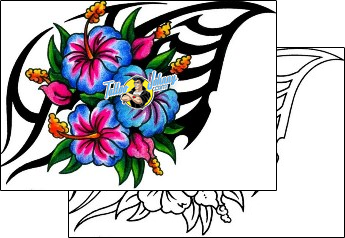 Hibiscus Tattoo plant-life-hibiscus-tattoos-andrea-ale-aaf-11423