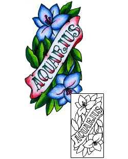 Aquarius Tattoo Miscellaneous tattoo | AAF-11517