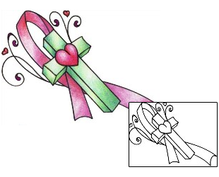 Breast Cancer Tattoo Religious & Spiritual tattoo | AAF-11622