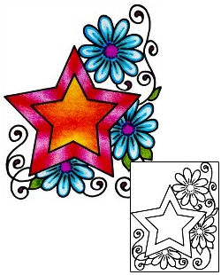Star Tattoo Astronomy tattoo | AAF-11921