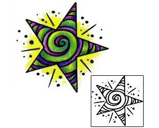 Star Tattoo Astronomy tattoo | AAF-11924