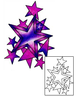 Star Tattoo Astronomy tattoo | AAF-11925