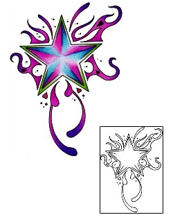 Star Tattoo Astronomy tattoo | AAF-11927
