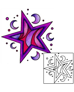 Star Tattoo Astronomy tattoo | AAF-11937