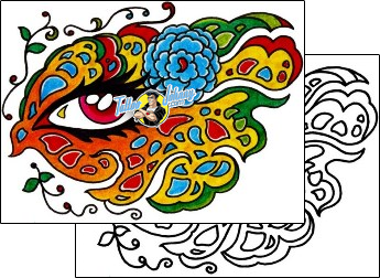 Flower Tattoo plant-life-flowers-tattoos-andrea-ale-aaf-12130