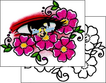 Flower Tattoo plant-life-flowers-tattoos-andrea-ale-aaf-12131