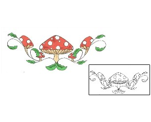 Mushroom Tattoo For Women tattoo | ABF-00085