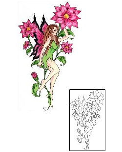 Flower Tattoo Caren Fairy Tattoo