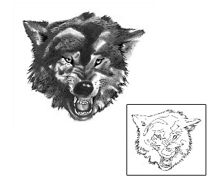 Wolf Tattoo Animal tattoo | ACF-00021