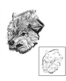 Wolf Tattoo Animal tattoo | ACF-00022