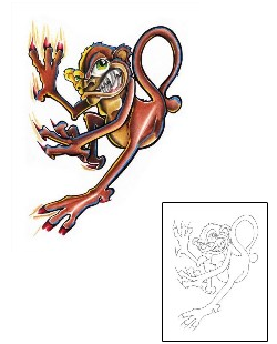 Monkey Tattoo Tattoo Styles tattoo | ACF-00033