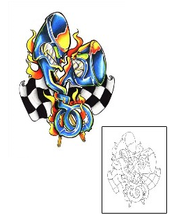 Racing Tattoo Tattoo Styles tattoo | ACF-00037