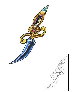 Dagger Tattoo Miscellaneous tattoo | ACF-00046