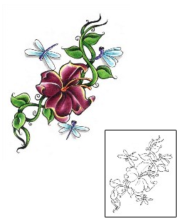 Picture of Hibiscus Vine Tattoo