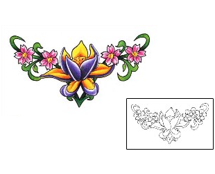 Flower Tattoo Specific Body Parts tattoo | ACF-00062