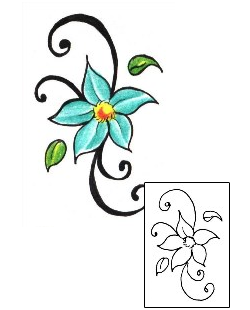 Flower Tattoo Plant Life tattoo | ACF-00064