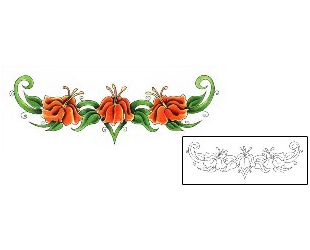 Flower Tattoo Specific Body Parts tattoo | ACF-00069