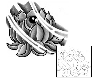 Lotus Tattoo Plant Life tattoo | ACF-00083