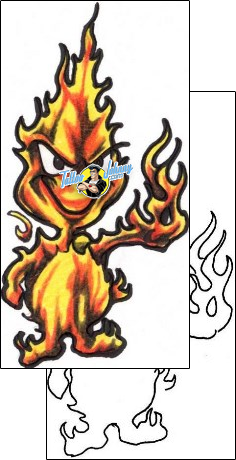 Fire – Flames Tattoo miscellaneous-fire-tattoos-angel-collins-acf-00133