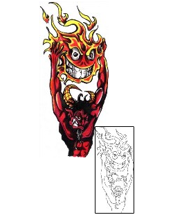 Devil - Demon Tattoo Miscellaneous tattoo | ACF-00136