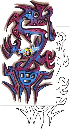 Monster Tattoo fantasy-tattoos-angel-collins-acf-00137