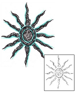 Sun Tattoo Astronomy tattoo | ACF-00144
